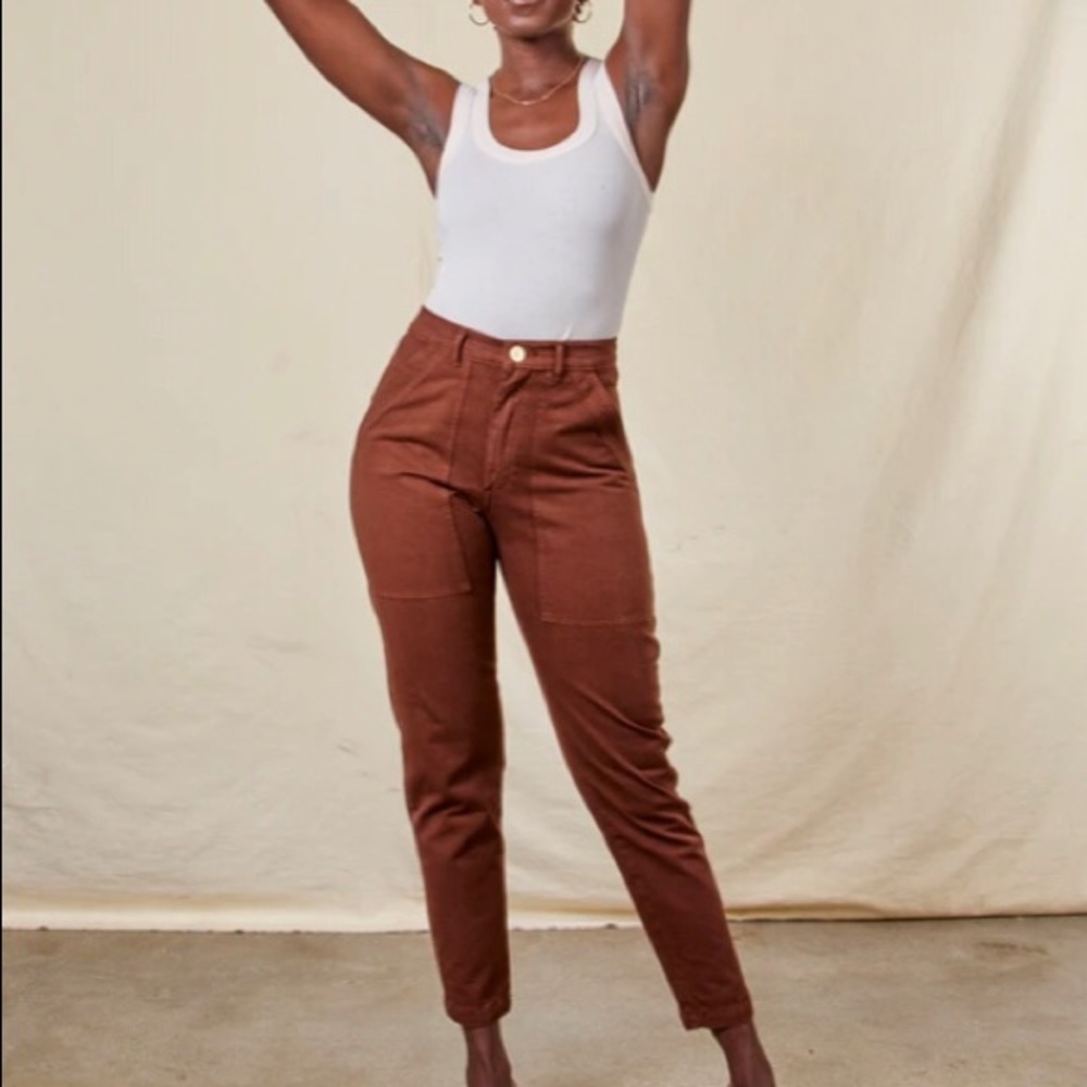 Fudgesicle Brown Big Bud Press Pencil Pants size xxs